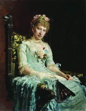  TK Pintura - retrato de una mujer ed botkina 1881 Ilya Repin